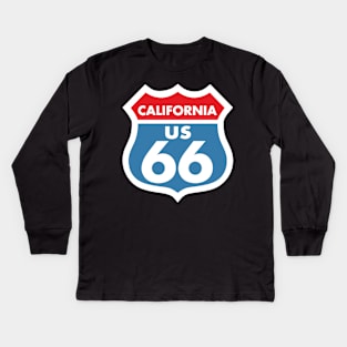 Route 66 California Kids Long Sleeve T-Shirt